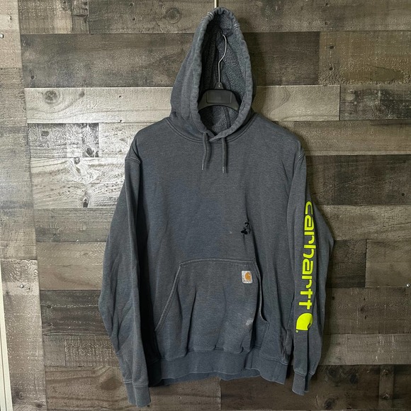 SOLD Carhartt Logo Hoodie Large - Picture 1 of 3